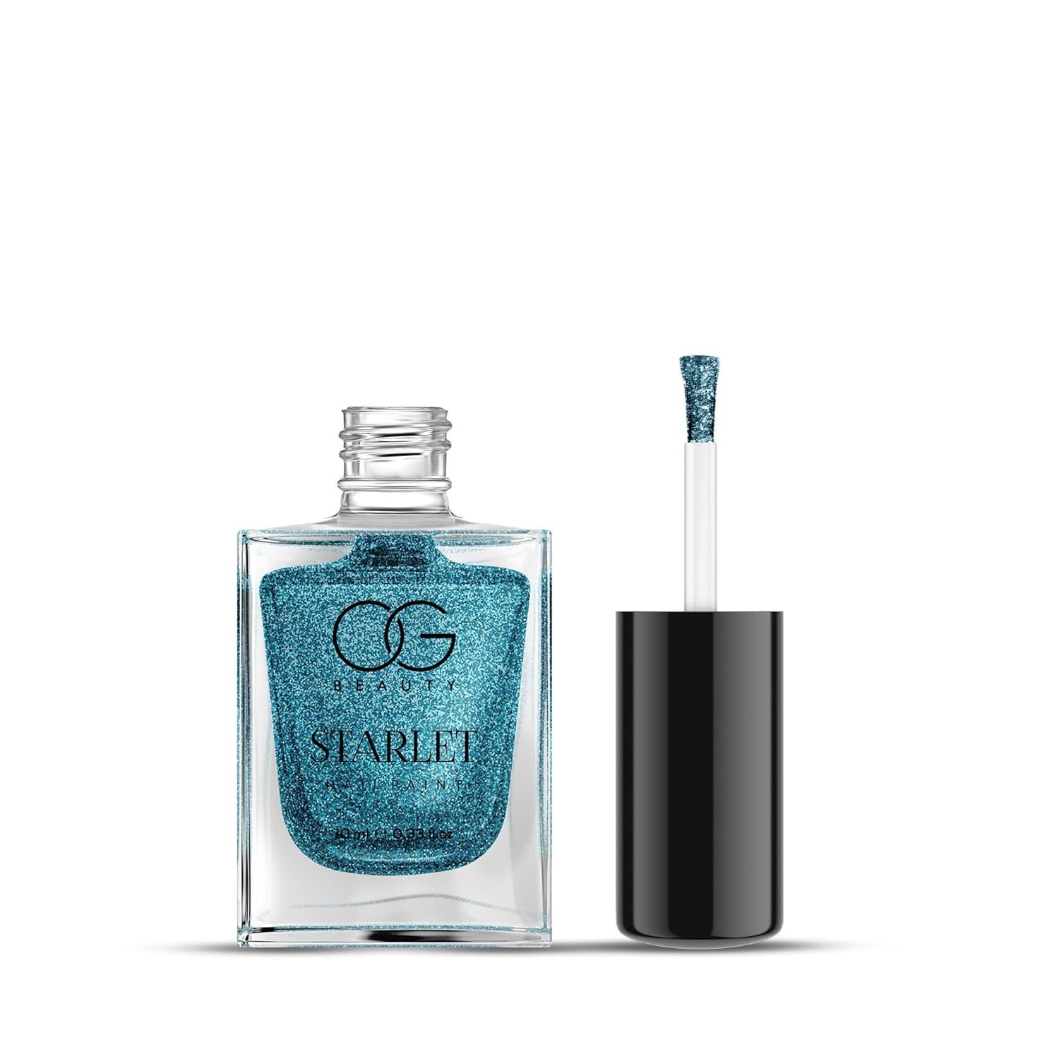 OG Beauty Aqua Bluebell Starlet Glitter Nail Paint (10 ML / 1 Pc) OG Beauty Aqua Bluebell Starlet Glitter Nail Paint (10 ML / 1 Pc)
